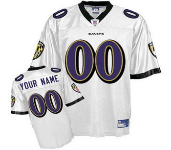 Cheap Baltimore Ravens Customized Jerseys White For Sale
