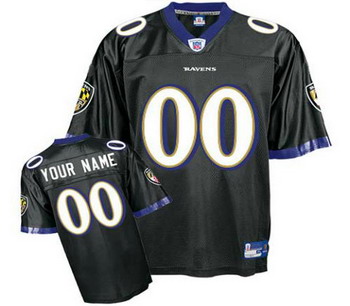 Baltimore Ravens Customized Jerseys black