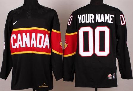 Cheap 2014 Winter Olympics Canada Team Black Customized Hockey Jerseys For Sale
