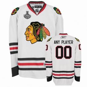 Chicago Blackhawks New Third Personalized Authentic White Stanley Cup Finals Jersey