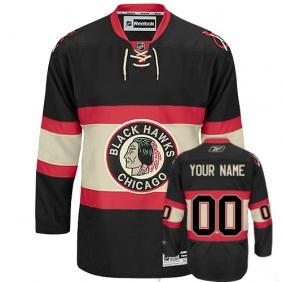 Chicago Blackhawks Third Personalized Authentic Black Jersey