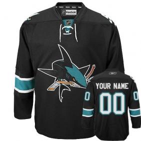 San Jose Sharks Third Personalized Authentic Black Jersey