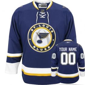 St. Louis Blues Third Personalized Authentic Blue Jersey