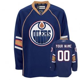 Edmonton Oilerss Personalized Authentic Dark Blue Jersey