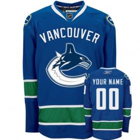 Vancouver Canucks Personalized Authentic Blue Jersey