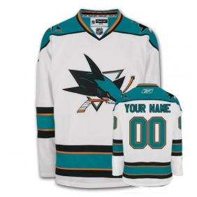San Jose Sharks Personalized Authentic White Jersey