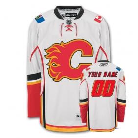Cheap Calgary Flames Personalized Authentic White Jersey For Sale