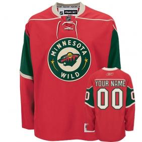 Minnesota Wild Personalized Authentic Red Jersey