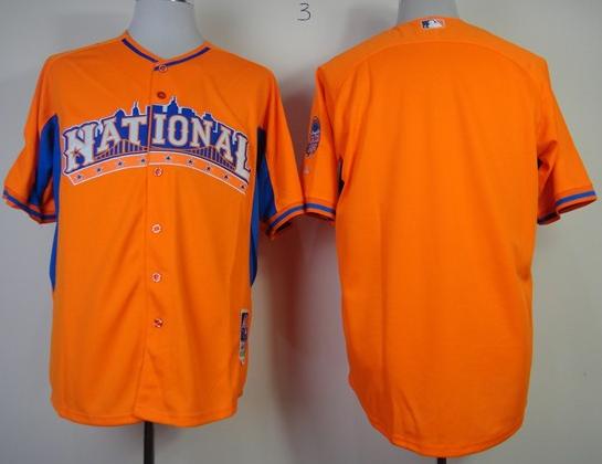 Cheap 2013 MLB ALL STAR National League Blank Orange MLB Jerseys For Sale