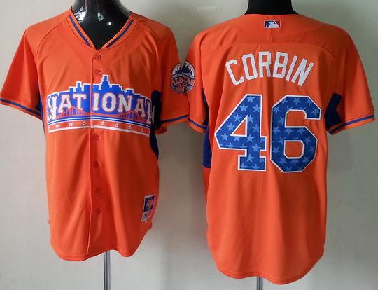 Cheap 2013 MLB ALL STAR National League Arizona Diamondbacks 46 Patrick Corbin Orange MLB Jerseys For Sale