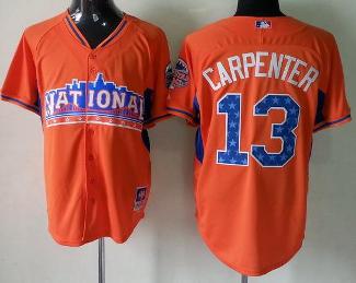 Cheap 2013 MLB ALL STAR National League St.Louis Cardinals 13 Matt Carpenter Orange MLB Jerseys For Sale
