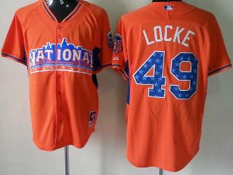 Cheap 2013 MLB ALL STAR National League Pittsburgh Pirates 49 Jeff Locke Orange MLB Jerseys For Sale