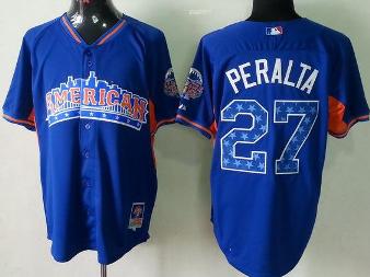 Cheap 2013 MLB ALL STAR American League Detroit Tigers 27 Jhonny Peralta Blue MLB Jerseys For Sale