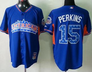 Cheap 2013 MLB ALL STAR American League Minnesota Twins 15 Glen Perkins Blue MLB Jerseys For Sale