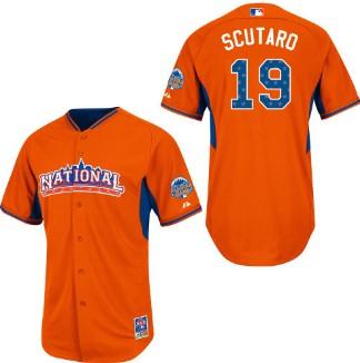 Cheap 2013 MLB ALL STAR National League San Francisco Giants 19 Marco Scutaro Orange Jerseys For Sale