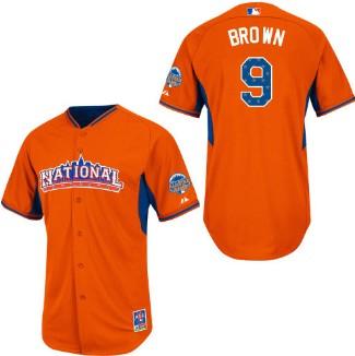 Cheap 2013 MLB ALL STAR National League Philadelphia Phillies 9 Domonic Brown Orange Jerseys For Sale
