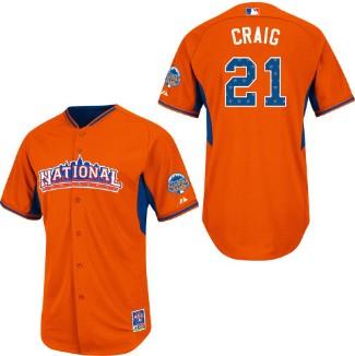 Cheap 2013 MLB ALL STAR National League St.Louis Cardinals 21 Allen Craig Orange Jerseys For Sale