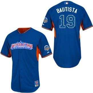 Cheap 2013 MLB ALL STAR American League Toronto Blue Jays 19 Jose Bautista Blue Jerseys For Sale