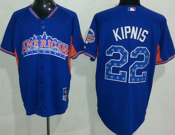 Cheap 2013 MLB ALL STAR American League Cleveland Indians 22 Jason Kipnis Blue Jerseys For Sale