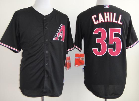 Arizona Diamondbacks 35 Trevor Cahill Black Cool Base MLB Jersey