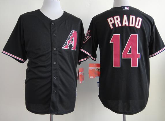Arizona Diamondbacks 14 Martin Prado Black Cool Base MLB Jersey