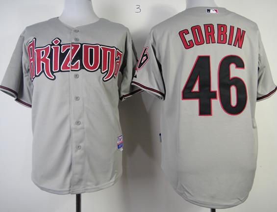Cheap Arizona Diamondbacks 46 Patrick Corbin Grey Cool Base MLB Jerseys For Sale