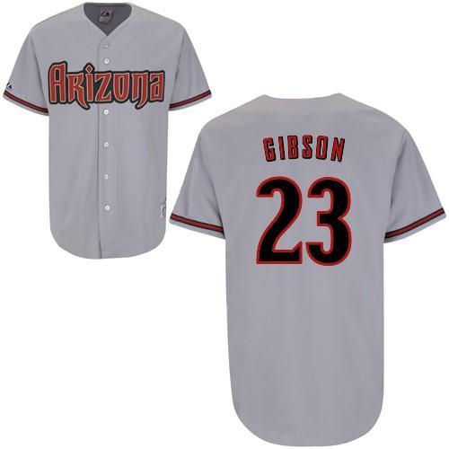 Arizona Diamondbacks 23 Gibson Grey MLB Jerseys