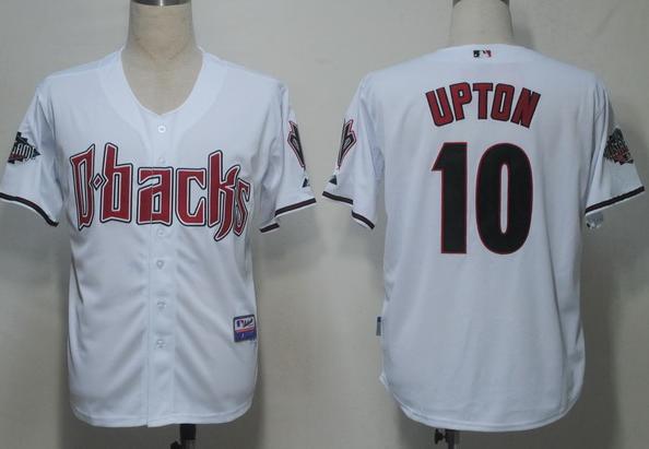 Arizona Diamondbacks 10 Upton White Cool Base MLB Jerseys