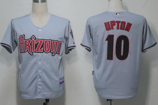 Cheap Arizona Diamondbacks 10 Upton Grey Cool Base MLB Jerseys For Sale