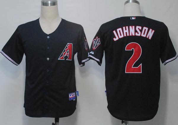 Arizona Diamondbacks 2 Johnson Black Cool Base MLB Jerseys
