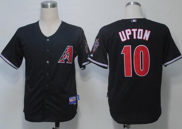 Arizona Diamondbacks 10 Upton Black Cool Base MLB Jerseys