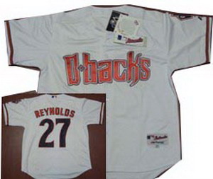 Cheap Arizona Diamondbacks 27 Reynolds White Baseball Jersey For Sale