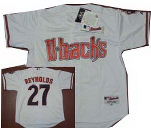 Arizona Diamondbacks 27 Reynolds White Baseball Jersey Arizona Diamondbacks 27 Reynolds White Baseball Jersey