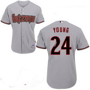 Arizona Diamondbacks 24 Chris Young Grey Jerseys Arizona Diamondbacks 24 Chris Young Grey Jerseys