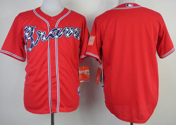 Atlanta Braves Blank Cool Base MLB Jersey 2014 New Style