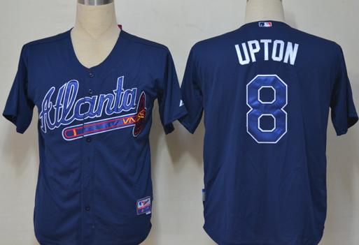 Atlanta Braves 8 Upton Blue Cool Base MLB Jersey