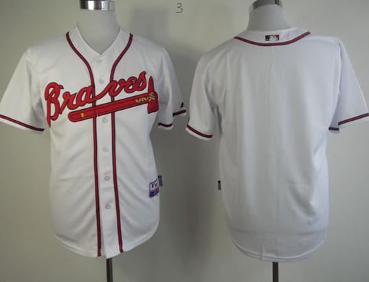 Atlanta Braves Blank White Cool Base MLB Jersey