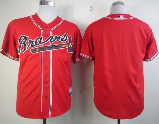 Cheap Atlanta Braves Blank Red Cool Base MLB Jersey For Sale
