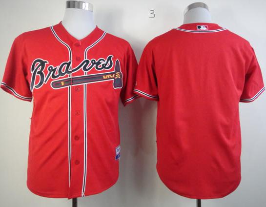 Atlanta Braves Blank Red Cool Base MLB Jersey