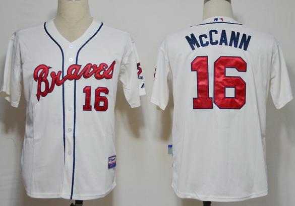 Cheap Atlanta Braves 16 Mccann Gream MLB Jerseys For Sale