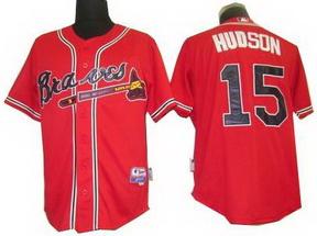Atlanta Braves 15 Tim Hudson red jerseys