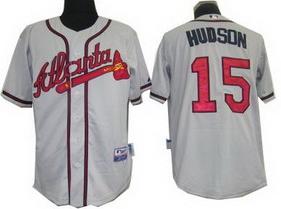 Atlanta Braves 15 Tim Hudson gray jerseys