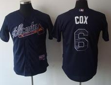 Cheap Atlanta Braves 6 Bobby Cox navy blue Jerseys For Sale