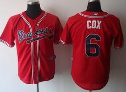 Cheap Atlanta Braves 6 Bobby Cox red Jerseys For Sale