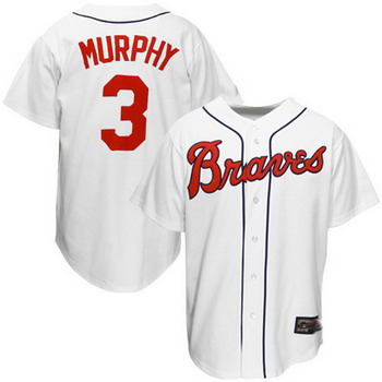 Cheap Atlanta Braves 3 Dale Murphy White Throwback Jersey For Sale