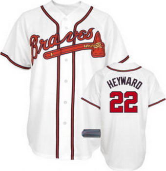 Atlanta Braves 22 Jason Heyward white Jersey