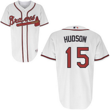 Atlanta Braves 15 Tim Hudson White Jerseys Atlanta Braves 15 Tim Hudson White Jerseys