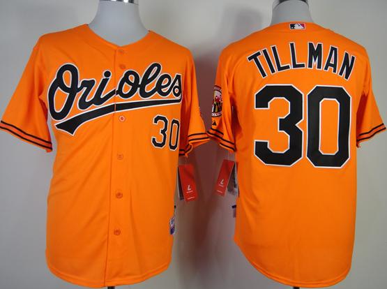 Baltimore Orioles 30 Chris Tillman Orange MLB Baseball Jersey