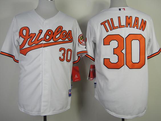Cheap Baltimore Orioles 30 Chris Tillman White MLB Baseball Jersey For Sale