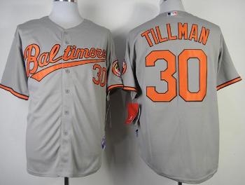 Baltimore Orioles 30 Chris Tillman Grey Cool Base MLB Jersey